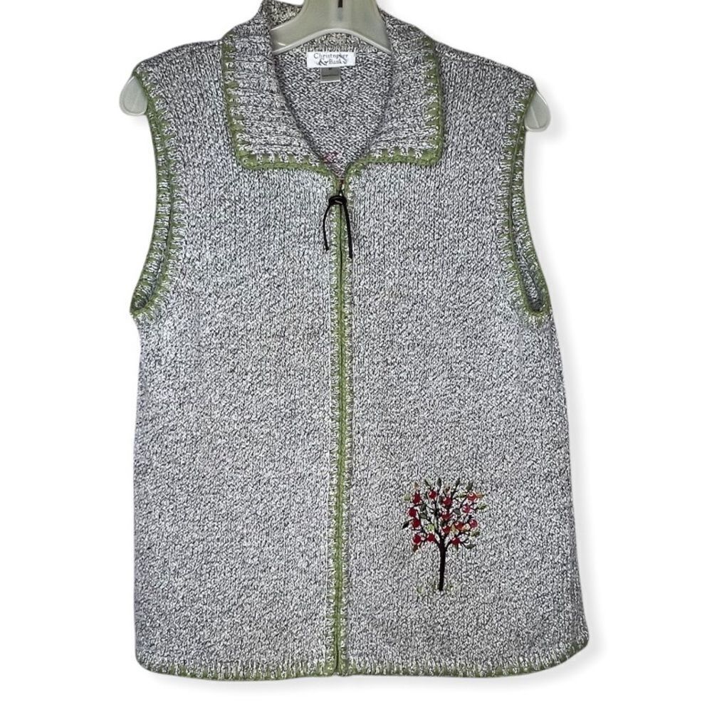Christopher & Banks Embroidered Sweater Vest‎